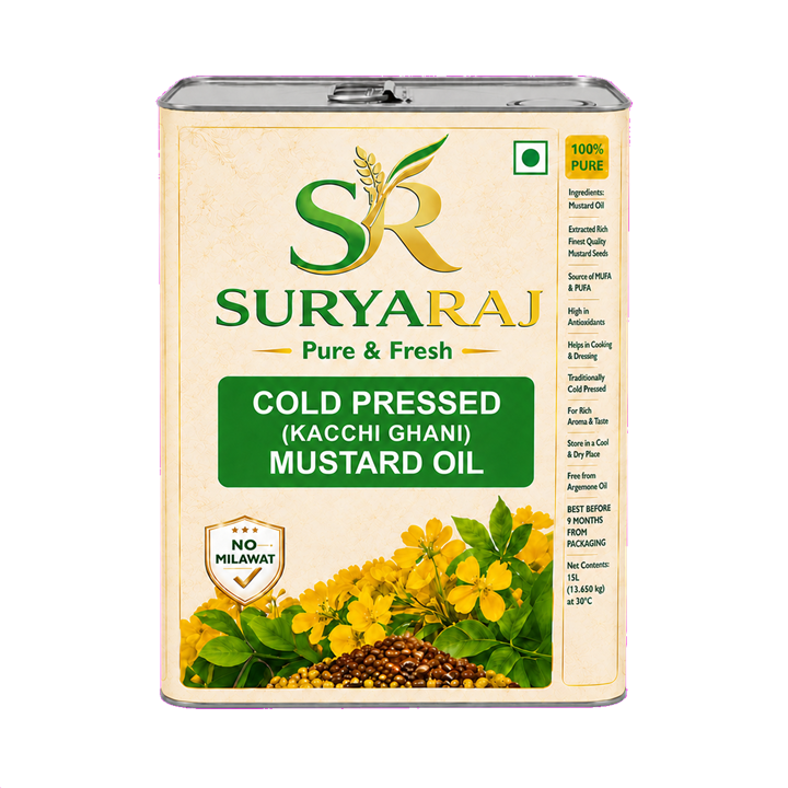 Suryaraj Cold Pressed Kacchi Ghani Mustard Oil