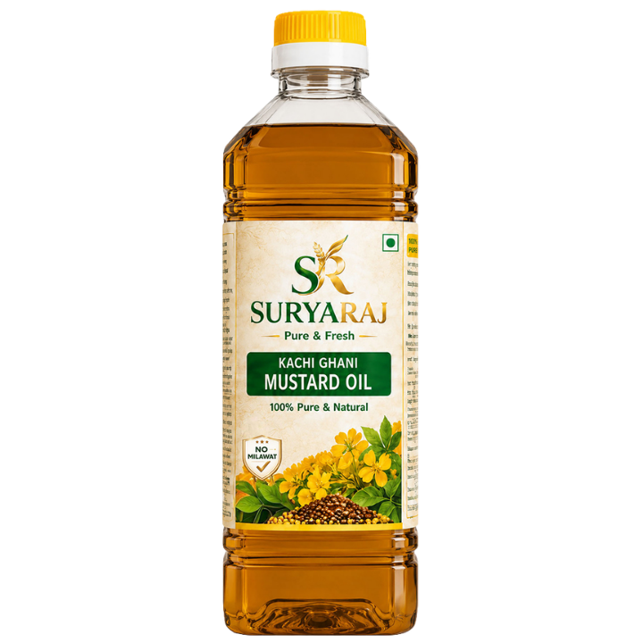 Kachi Ghani Cold Pressed Black Mustard Oil 1L